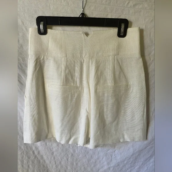 Veronica Beard High Waist Cream Shorts - Picture 5 of 5